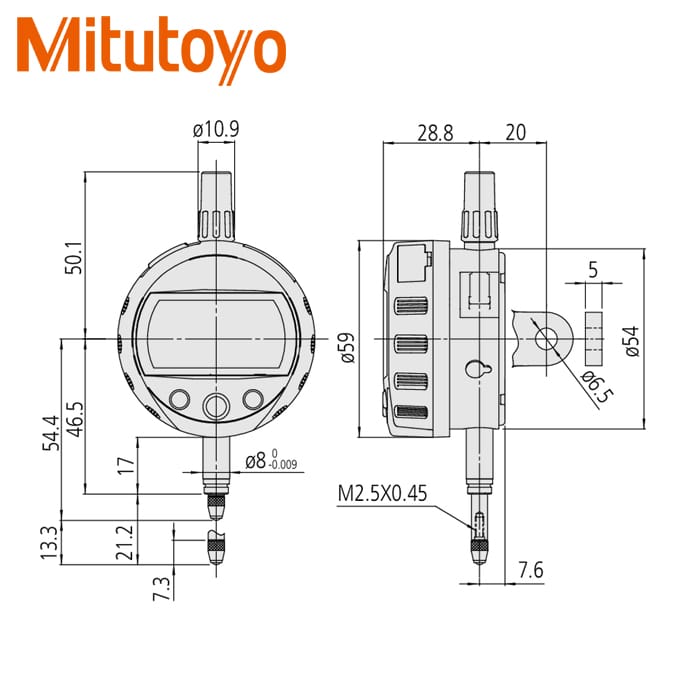 Đồng hồ so điện tử Mitutoyo 543-390B