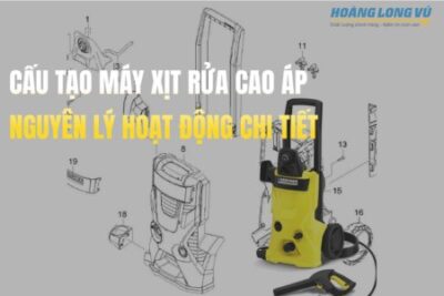 Cấu tạo máy rửa xe cao áp và nguyên lý hoạt động chi tiết