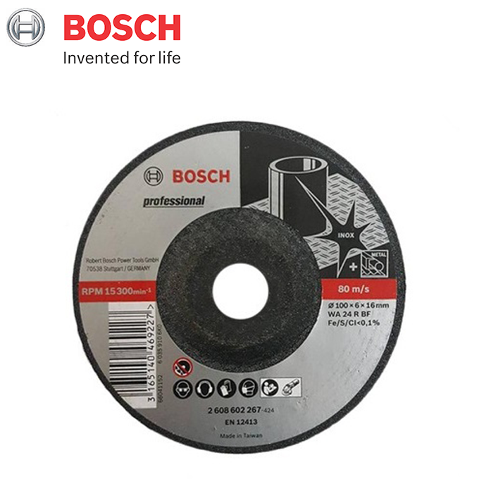 Đá mài inox 100×5.8x16mm Bosch 2608602267 – Expert for Inox