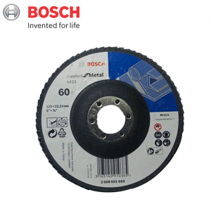 Đĩa nhám xếp Alox Bosch 2608601689 P60 Ø125mm