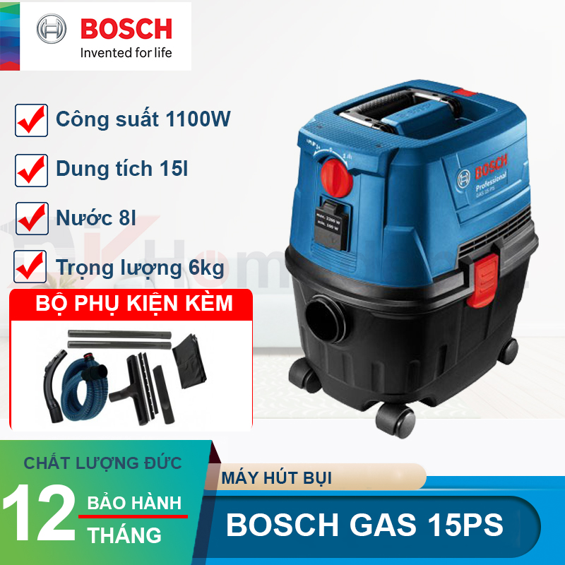 Máy hút bụi bosch GAS 15 PS (06019E51K0)