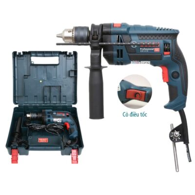 Máy khoan động lực điện BOSCH GSB 16 RE 750W (Valy Nhựa) – 06012281K1