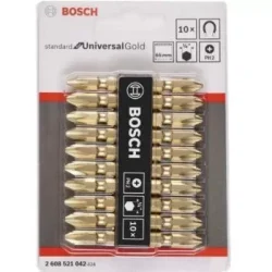 Đầu vặn vít ngắn Bosch 2608521042  (10 mũi PH2-65mm)