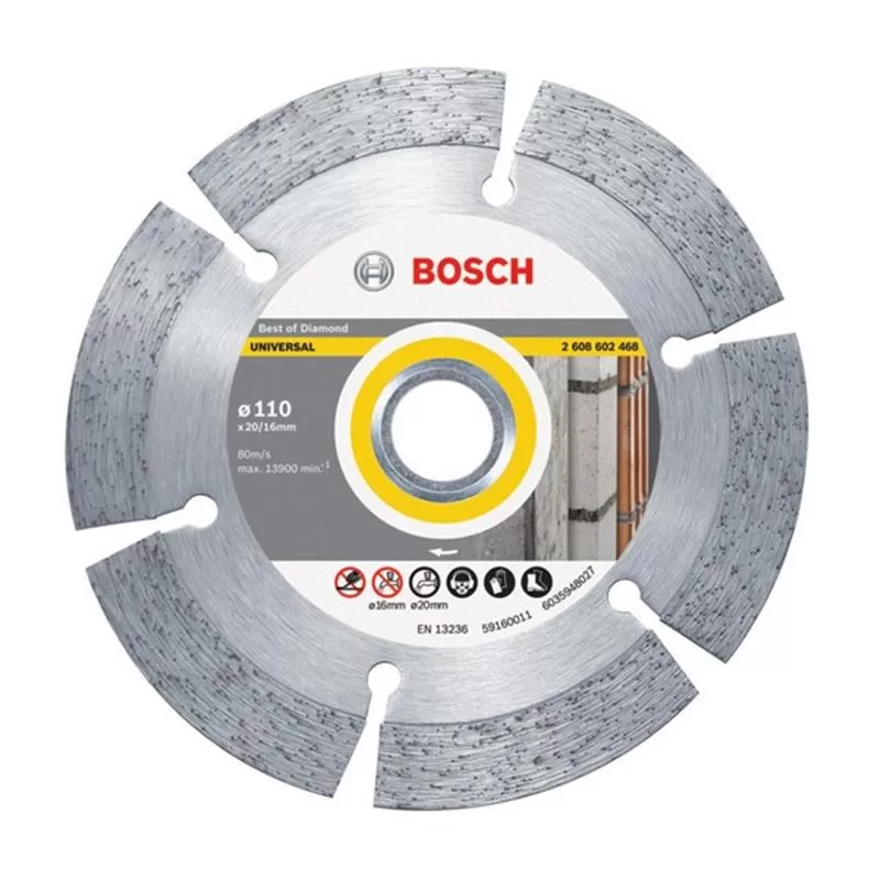 Đĩa cắt kim cương 110×20/16mm đa năng Bosch 2608602468