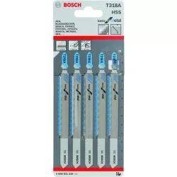 Lưỡi cưa lọng T318 A cho sắt (bộ 5 lưỡi) Bosch 2608631319