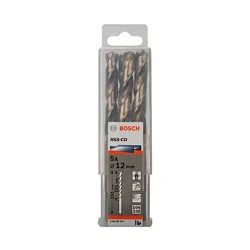 Mũi khoan INOX HSS-Co 12mm (hộp 5 mũi) Bosch 2608585903