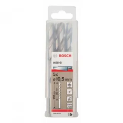 Mũi khoan sắt BOSCH HSS-G 10.5mm (5 mũi) 2608595078