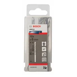 Mũi khoan sắt HSS-G 5mm (10 mũi) Bosch – 2608595062
