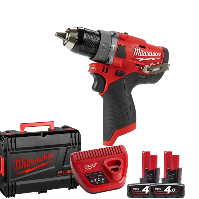 Máy khoan pin động lực M12 FPD-402C SET (2Pin 4 Ah, 1 sạc)