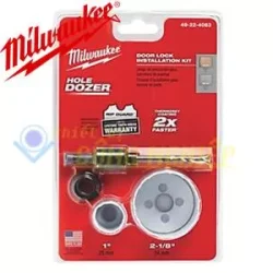 Bộ dụng cụ khoan định vị khóa cửa bao gồm lưỡi khoét lỗ Milwaukee 49-22-4063