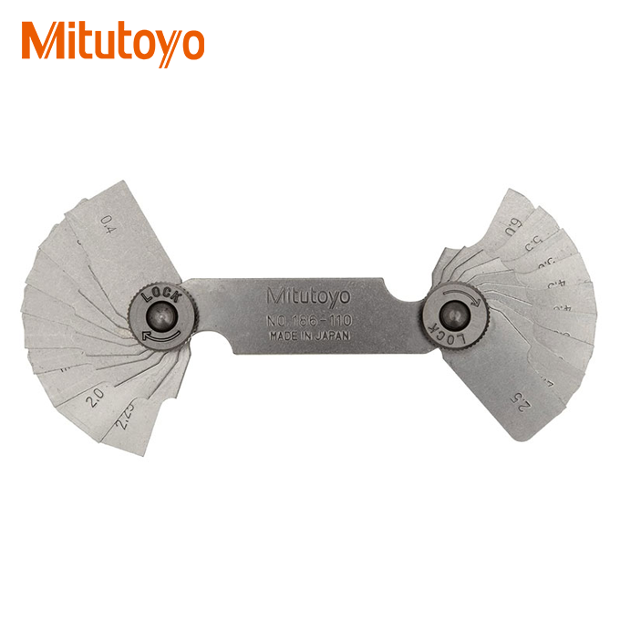Bộ dưỡng đo bán kính 18 lá Mitutoyo 186-110 (0.4-6mm) - Ảnh 3