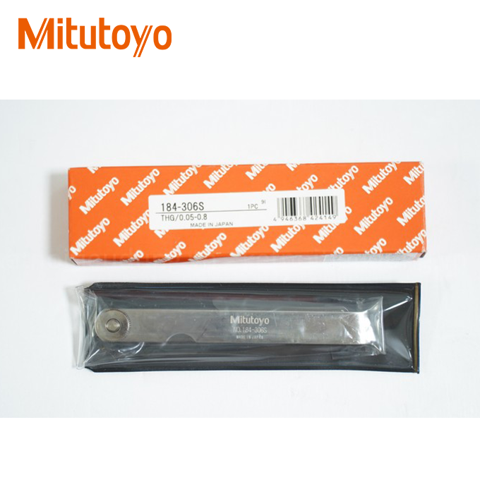 Bộ dưỡng đo bề dày 10 lá thép Mitutoyo 184-306S (0.05-0.8mm) - Ảnh 4