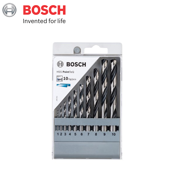 Bộ mũi khoan HSS 10 mũi, 1-10 mm Bosch 2608577348