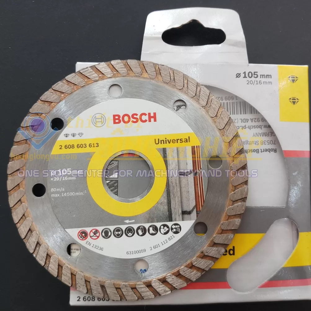 Đĩa cắt kim cương Turbo 105x16mm đa năng BOSCH