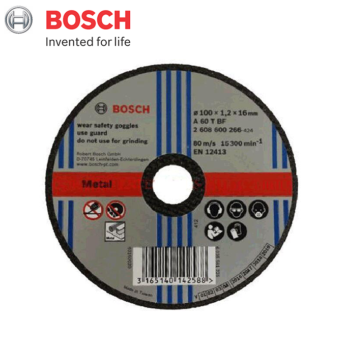 Đá cắt sắt 100x1.2x16mm Bosch 2608600266 - Standard for Metal