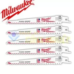 Lưỡi cưa kiếm gỗ loại mỏng Milwaukee T5-150.24mm ( Bộ 5 lưỡi )