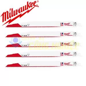 Lưỡi cưa kiếm cắt gỗ loại mỏng Milwaukee T5-300.48mm ( Bộ 5 lưỡi )