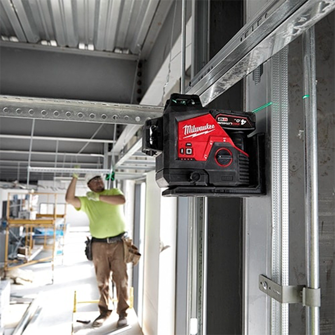 Combo Máy cân mực laser Milwaukee M12 3PL + Pin M12B4 + Sạc C12C - Ảnh 2