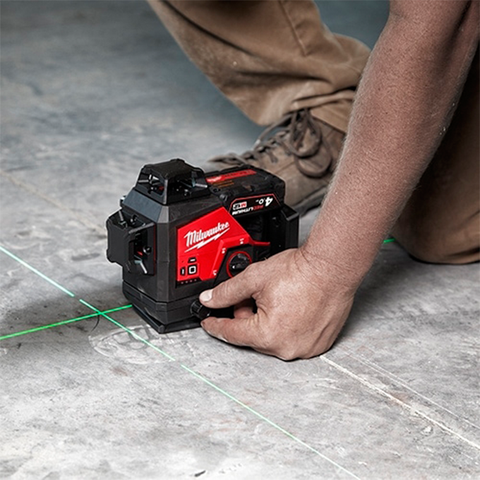 Combo Máy cân mực laser Milwaukee M12 3PL + Pin M12B4 + Sạc C12C - Ảnh 3