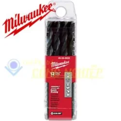 Mũi khoan sắt Pilot 6mm x 100mm(bộ 12 mũi) Milwaukee 49-56-8031