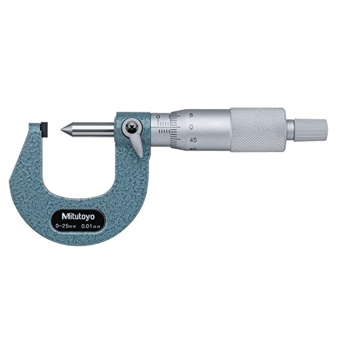 Panme cơ đo chiều cao mép gấp Mitutoyo 112-401 (0-25mm/0.01mm)