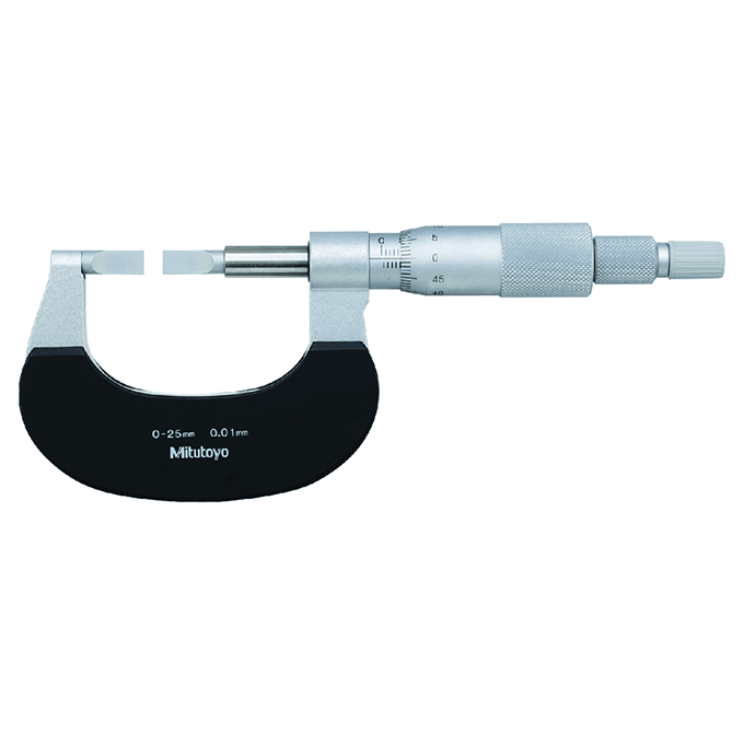 Panme cơ đo rãnh kiểu D Mitutoyo 122-141 (0-25mm/0.01mm)