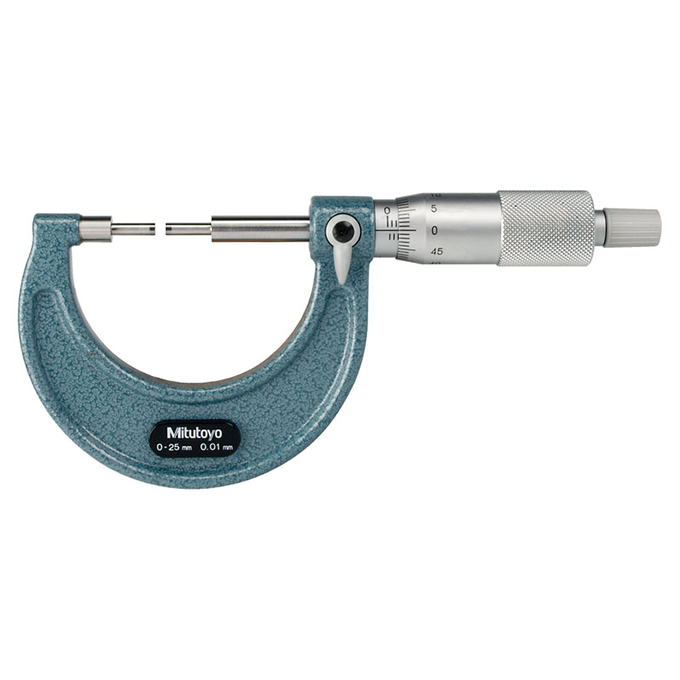 Panme cơ khí đầu nhỏ Kiểu A Mitutoyo 111-115 (0-25mm/0.001mm)