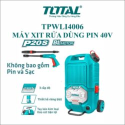 Máy xịt rửa pin 40V Total TPWLI4006