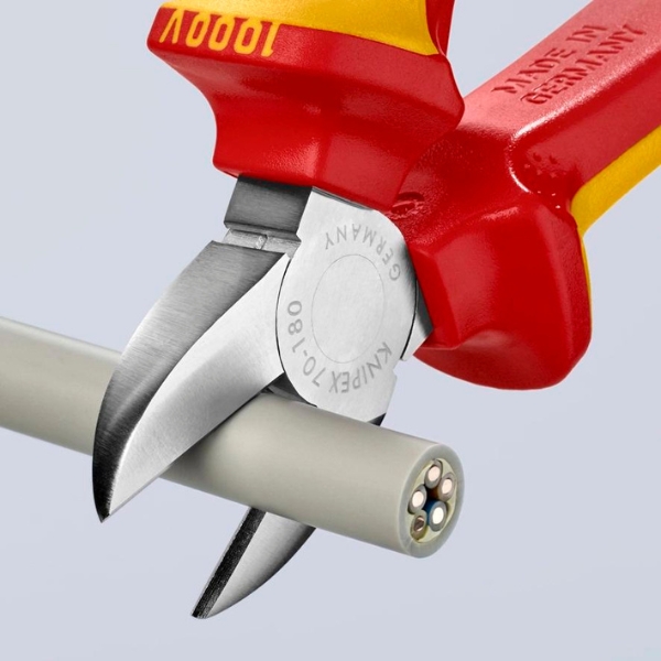 Kìm Cắt Mũi Thon Cách Điện 1000 Volt Knipex 70 06