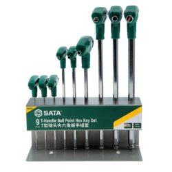 Bộ lục giác bi chữ T 9 chi tiết hệ mét 09117 SATA