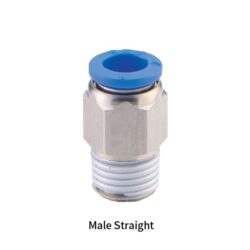 Đầu Nối Khí Thẳng Ren Ngoài PC 10-02 Phi 10 Ren 13 1/4″ CDC (Korea)