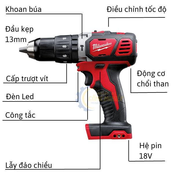 Máy khoan pin 18V MILWAUKEE M18 BPD