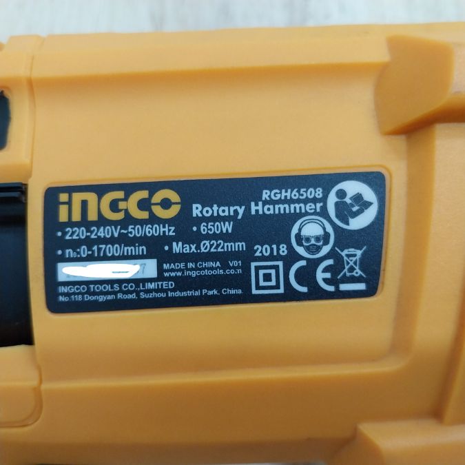 Máy khoan đục 650W Ingco RGH6508