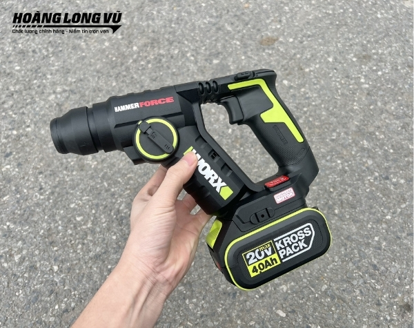 Máy khoan búa dùng pin 20V Worx WU380