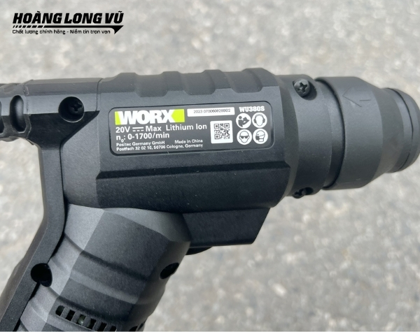 Máy khoan búa dùng pin 20V Worx WU380