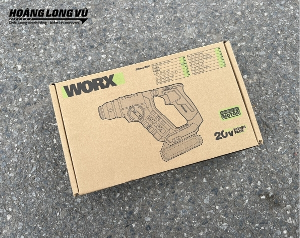 Máy khoan búa dùng pin 20V Worx WU380