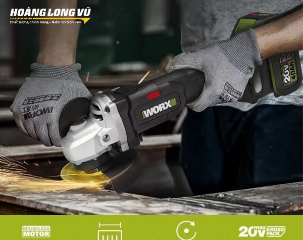 Máy mài góc dùng pin 20V Worx WU806
