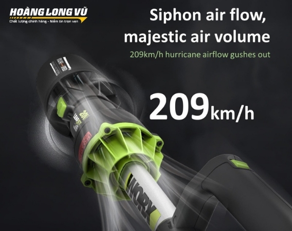 Máy thổi bụi dùng pin 20V Worx WU231