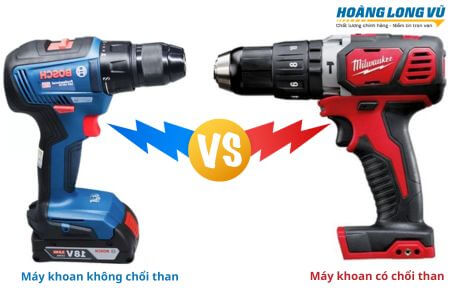Máy khoan có chổi than và không chổi than KHÁC nhau thế nào