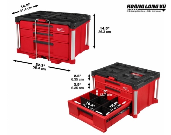 Hộp Đựng Dụng Cụ PACKOUT MILWAUKEE 48-22-8447