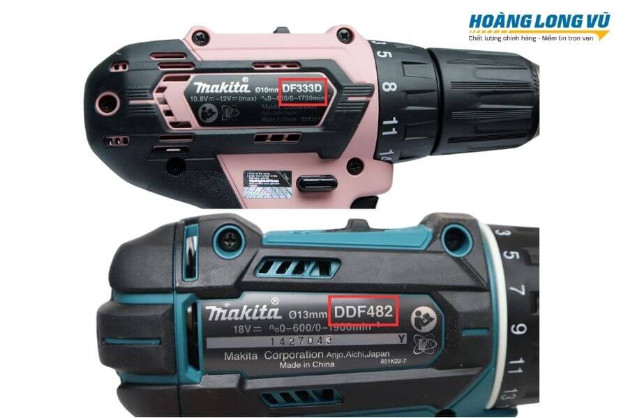ký hiệu df và ddf trên máy khoan makita