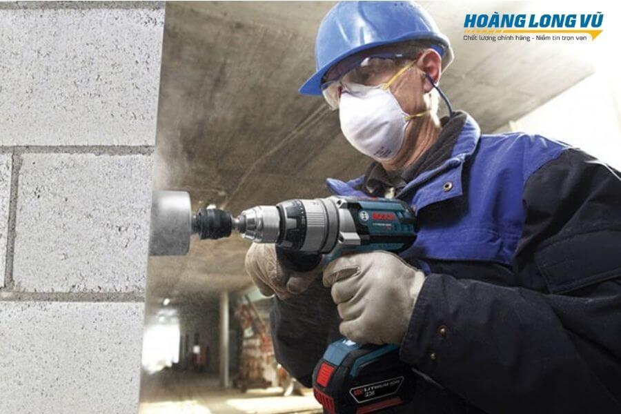 tì lực đúng khi thực hiện khoan