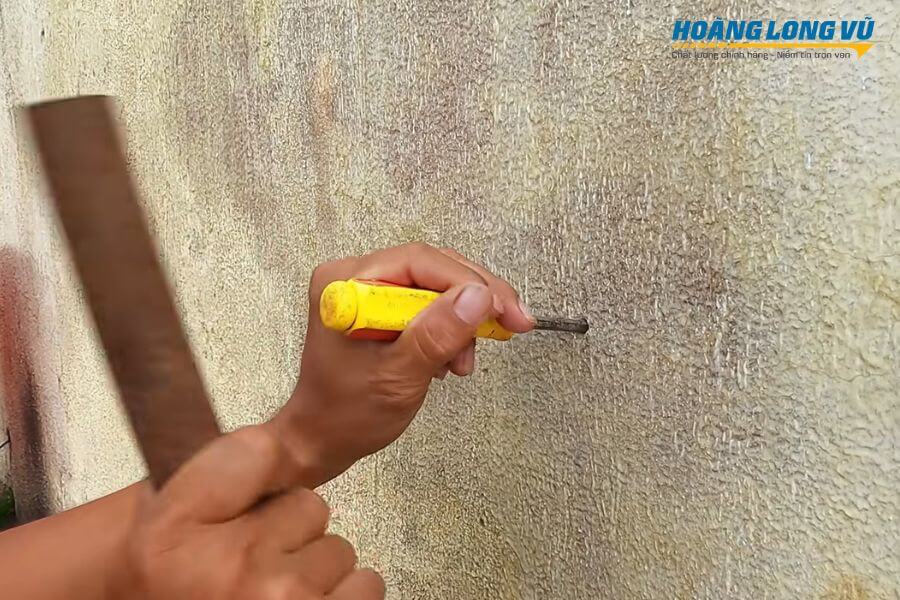 cách khoan tường không cần máy khoan