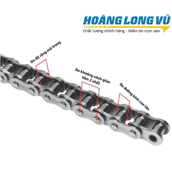 Cách tính bước xích của xích sên tiêu chuẩn