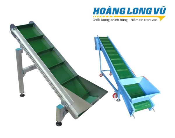 Dây băng tải PVC xanh tai bèo chịu nhiệt lên tới 80°C