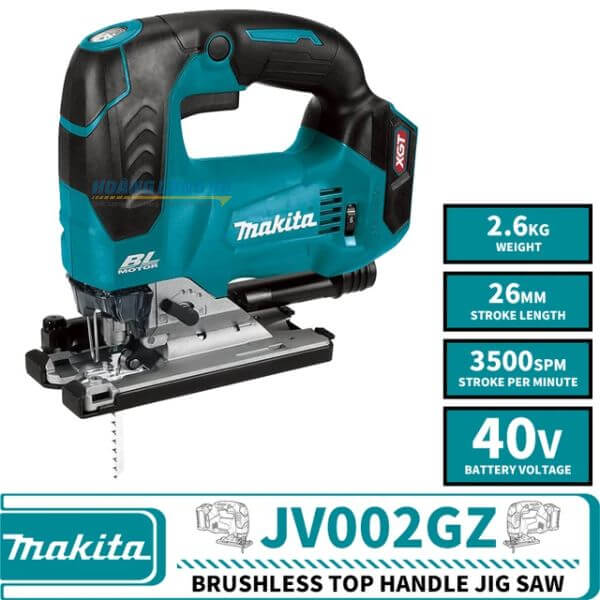 máy cưa lọng dùng pin 40Vmax makita JV002GZ