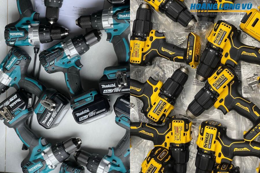So sánh các dòng máy khoan Makita và Dewalt
