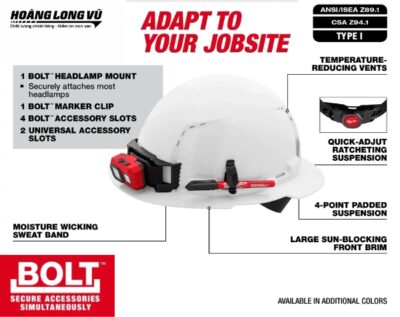Mũ bảo hộ Milwaukee 48-73-1201 Loại 1 Lớp C