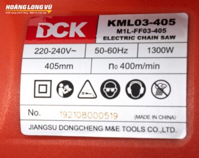 Máy cưa xích 405mm-1300W DCK KML03-405