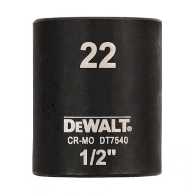 Đầu tuýp ngắn 1/2 inch 22mm Dewalt DT7540-QZ
